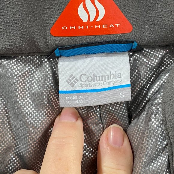 Columbia women's size small, omni heat orange/grey snow/ski pants like new. - Picture 8 of 8